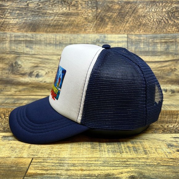 Slumber Party Massacre Mens Trucker Hat Blue Snapback Slasher Horror Movie Cap - Picture 4 of 8